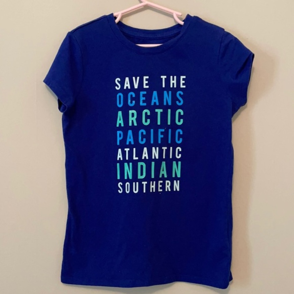 Cat & Jack Girls M (7/8) Short Sleeve Top EUC